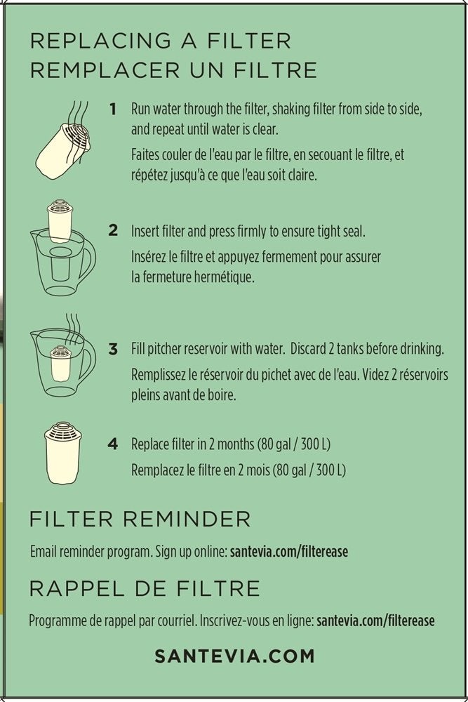 Santevia Water Systems Pitcher Filter (3 Pack)   White - (P422) - Image 5